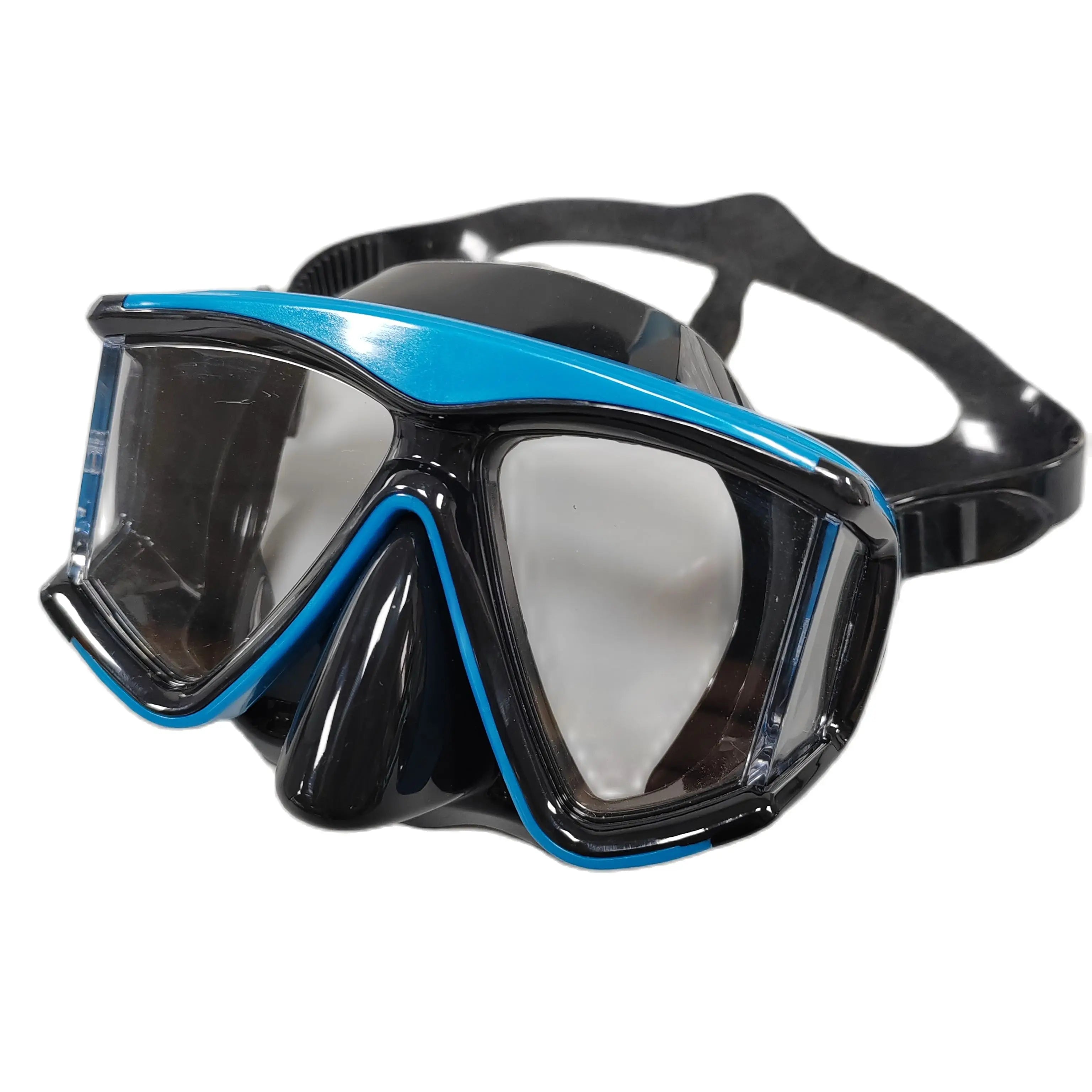 Professional scuba diving mask resin anti-fog snorkeling adult silicone skirt swimming pool equipment