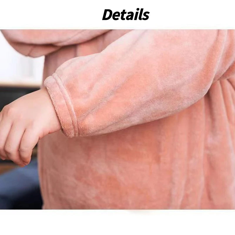 Pyjama Femme Chaud Winter Coral Velvet Pajama Set Fleece Sleepwear Homewear Thick Warm Velvet Female Male Suit Pyjama 4XL