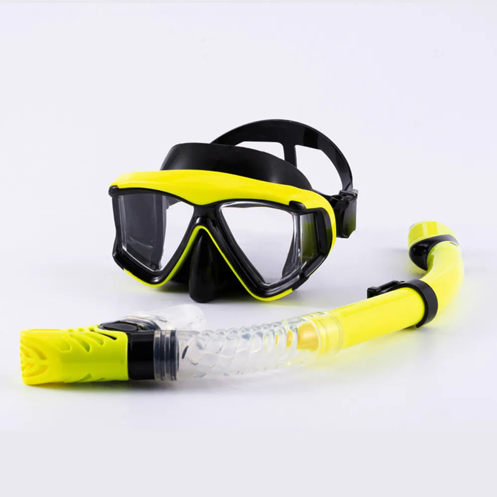 Optical Myopia Snorkel Set Diving Mask Nearsighted Swimming Goggles Short Sighted Panoramic Wide View Adults Youth -1.0To-6.0