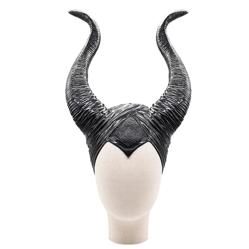 Maleficent Horns Women Halloween Party Maleficent Adult Cosplay Costume Mask Headpiece Hat Carnival Witch Helmet