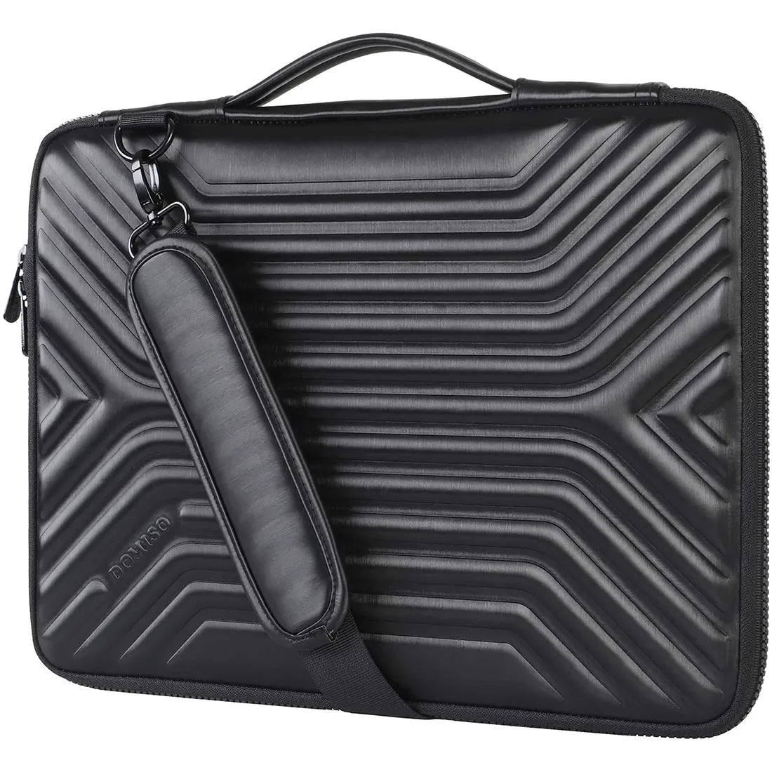 DOMISO 10",13",14",156",17" Inch Waterproof Laptop Sleeve Notebook Bag Protective Cover With Handle And Strap