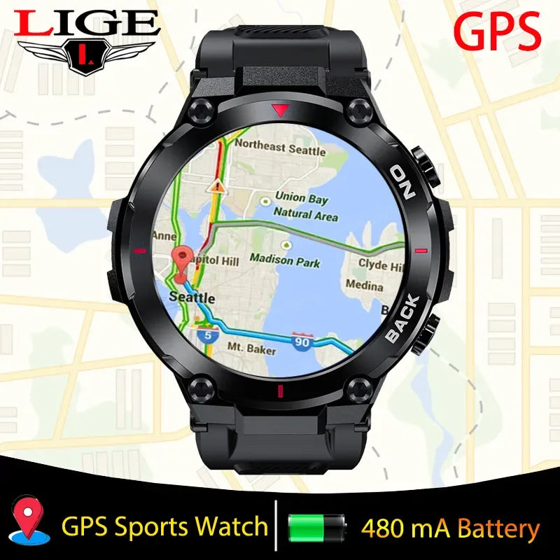LIGE GPS Smartwatch for Men