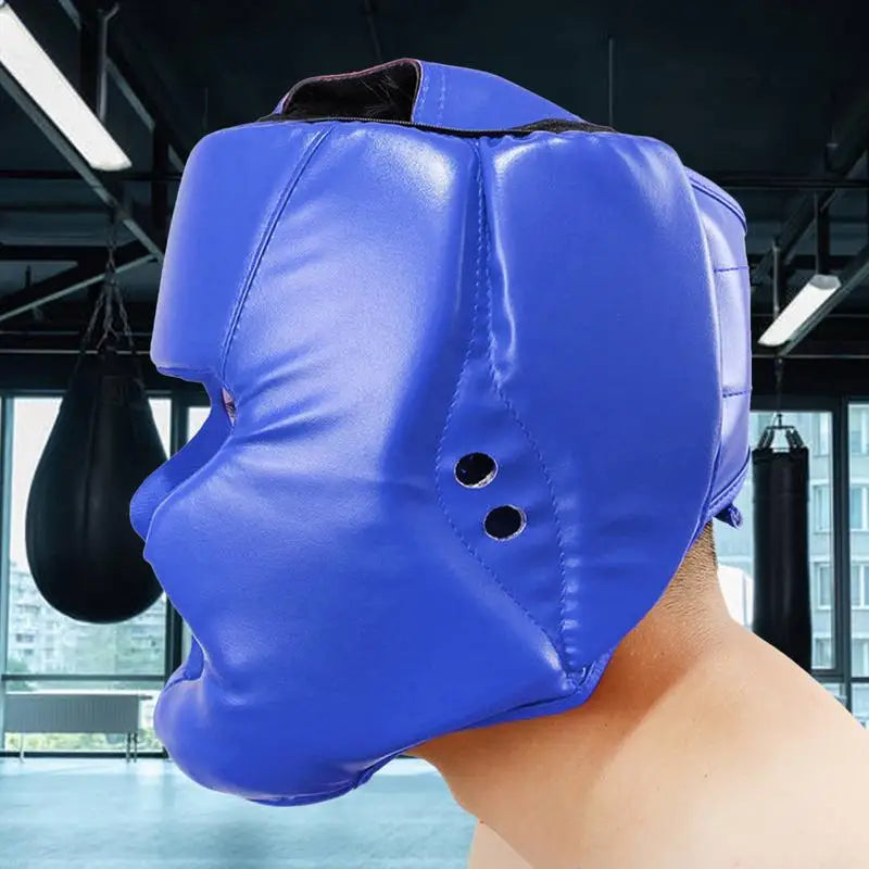 Kick Boxing Helmet For Men Women PU Karate Muay Thai Guantes De Boxeo Free Fight MMA Training Adults Kids Equipment