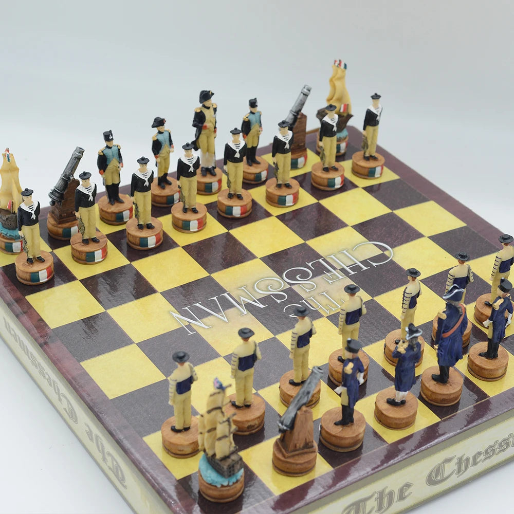 Chess Games Luxury Knigh Unusual Character Theme Hand-painted Multiple Themes Can Choose The Packaging Box As The Chessboard