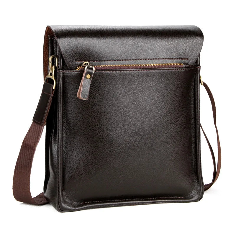 Shoulder Bag Luxury Vintage Men Briefcase Boy Waterproof Leather Business Style Men's Messenger Crossbody Designer Handbag