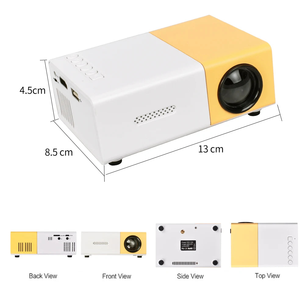 Salange YG300 Pro Mini Projector with 1080P Full HD Support