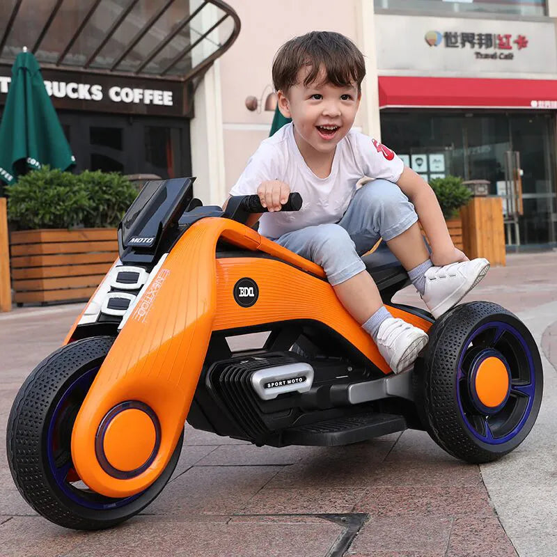 Doki Children's Electric Motorcycles For Boys And Girls Can Sit On Children's Toy Cars Tricycle Hurricane New 2023 Drop Shopping