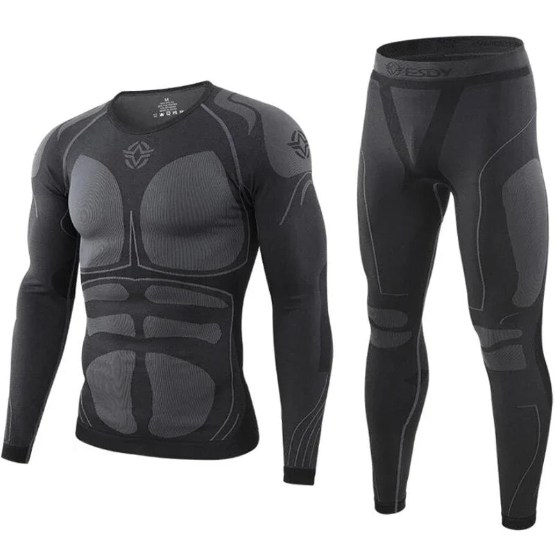 2024 Thermal Underwear Set Compression Sports Suit Long Johns