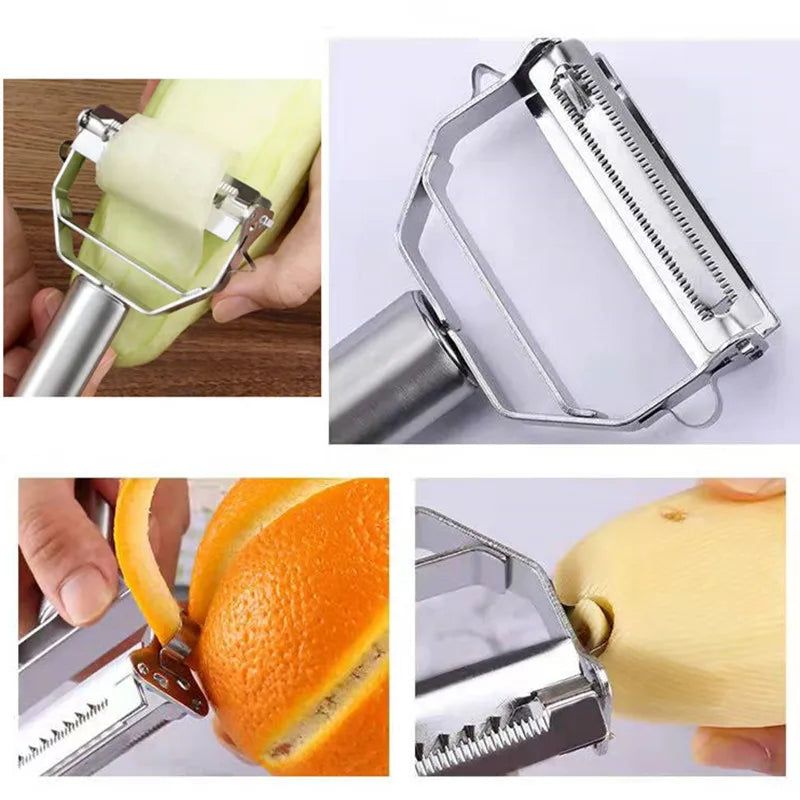 Multifunctional Stainless Steel Vegetable and Fruit Peeler