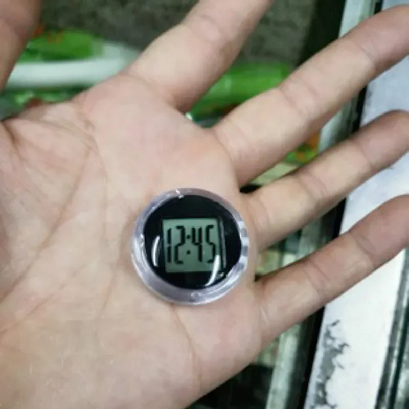 Mini Precision Motorcycle Clock - Waterproof Stick-On Watch