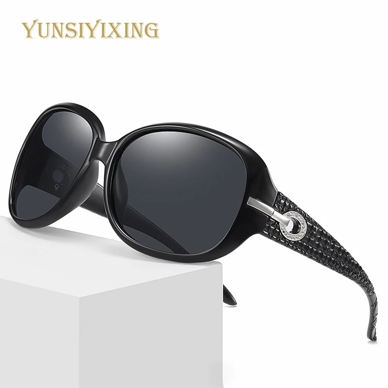 YSYX Polarized Women's Sunglasses Brand Designer Sun Glasses Fashion Classic Big Frame Glass Female Vintage Oculos De Sol ST2012
