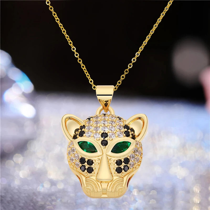 Juya Micro Pave Zircon Butterfly, Cat, and Dog Pendant Necklaces