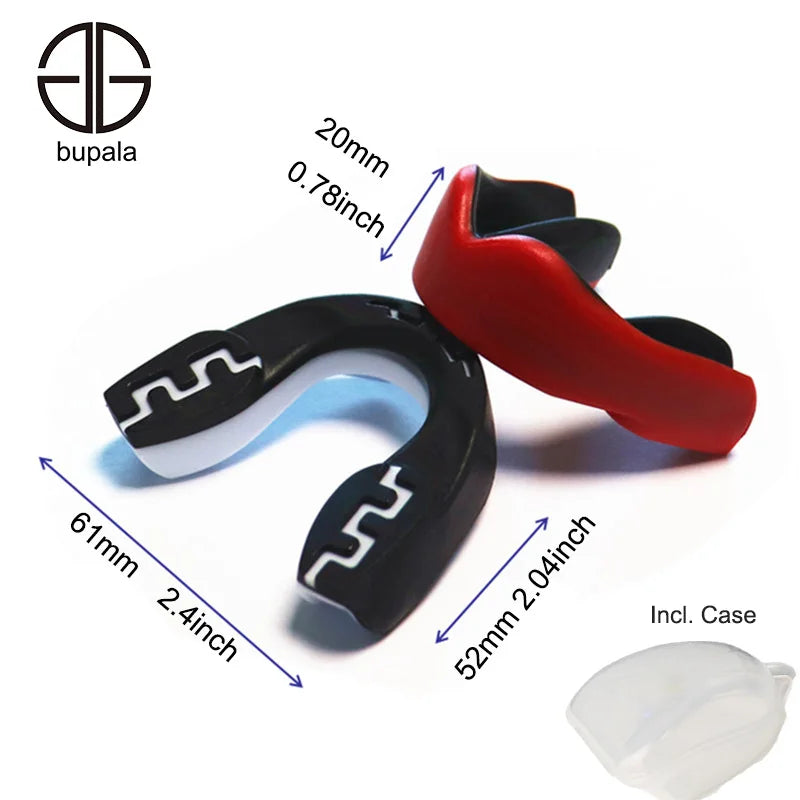 Mouth Guard For Boxing Mouthguards Slim Fit Football MMA Tooth Brace Protection Lacrosse Hockey Mouthpiece Adult Youth incl. Box