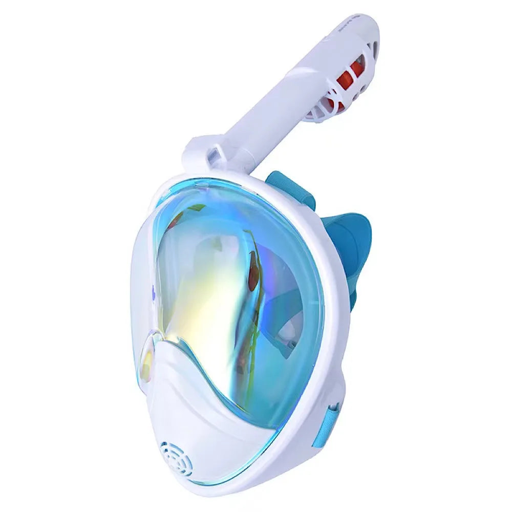 Underwater Scuba Full-Face Diving Mask with Anti-Fog Technology and Anti-Skid Ring Snorkel: A Professional Snorkeling Set