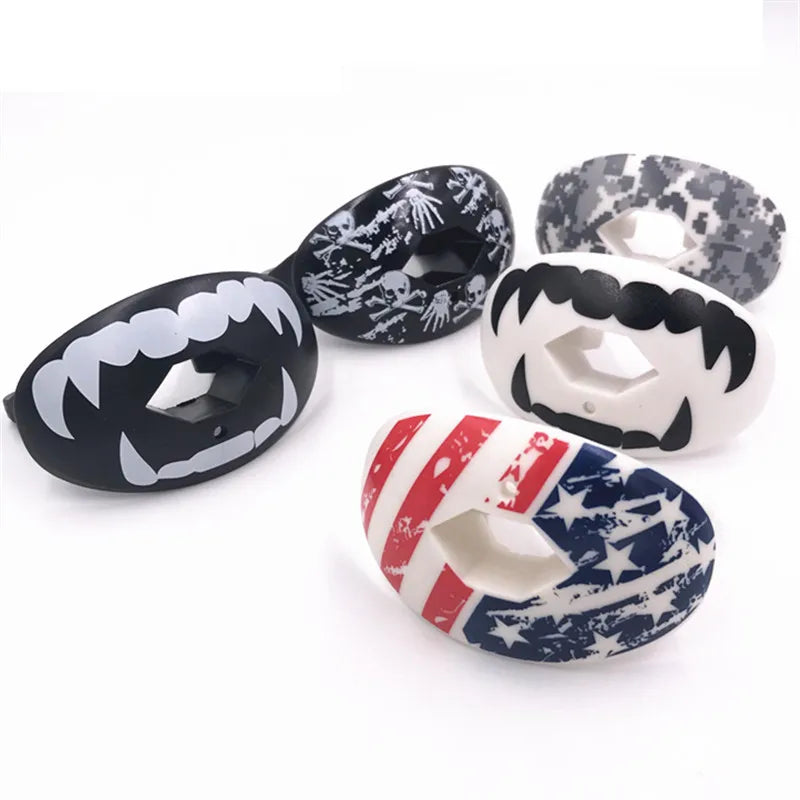 Football Mouthguard with Lip Protection Mouth Guard with Strap Mouth Protector Basketball Mma Karate Rugby Boxing Accessories
