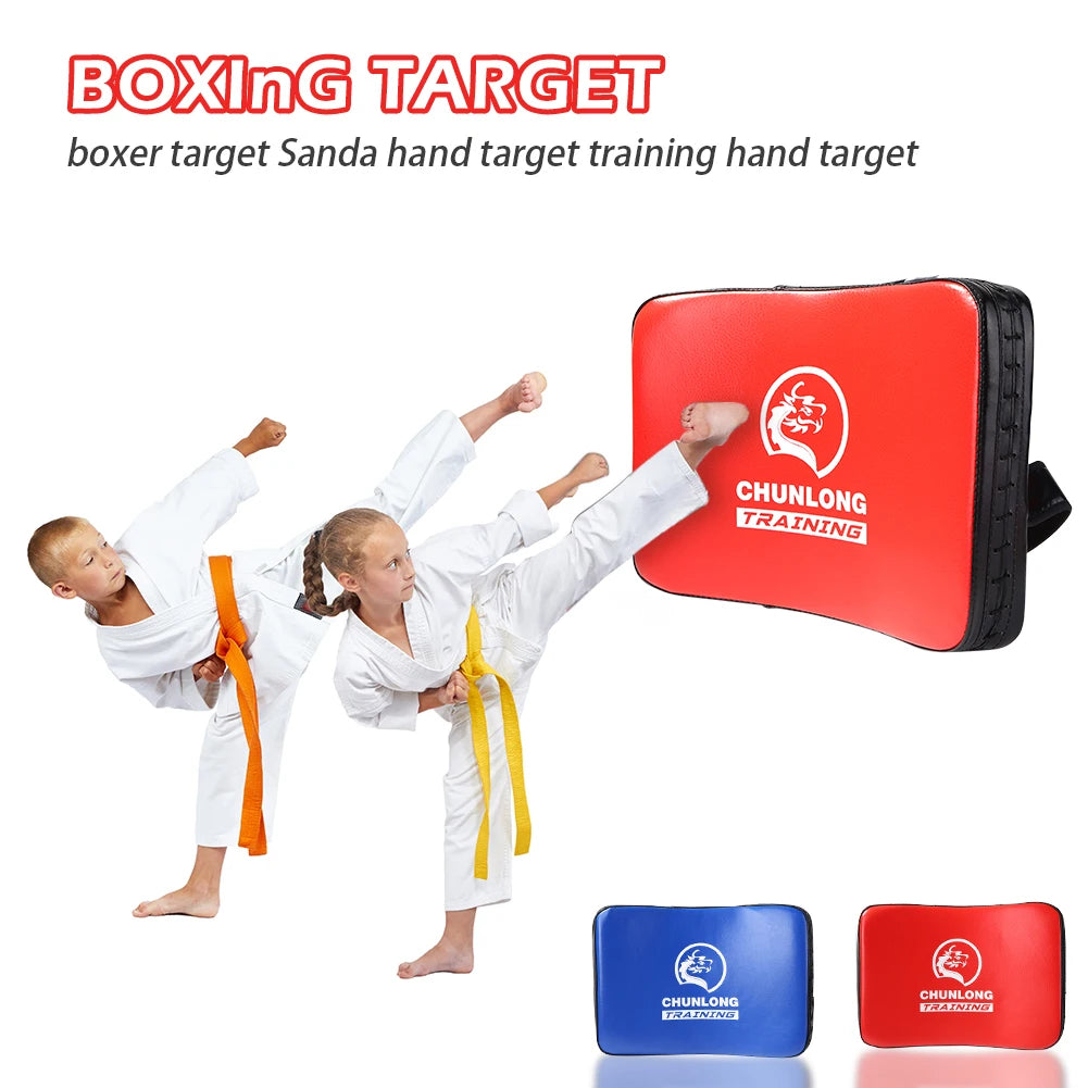 PU Leather MMA Muay Thai Sanda Karate Foot Target Taekwondo Boxing Kicking Pad Thicken Fitness Punching Bag Boxing Target Mat