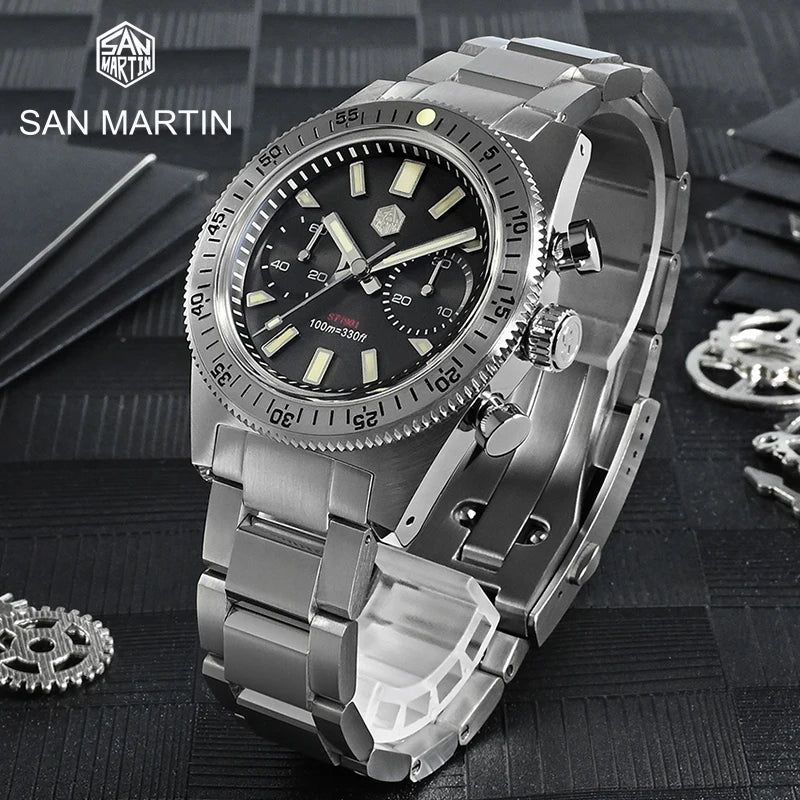 Diving Watch: San Martin 62MAS Chronograph - SN007G-JS