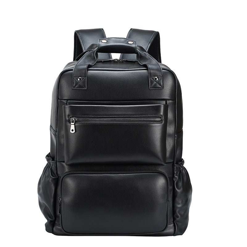 Business Shoulder Outdoor Travel Leather Backpack