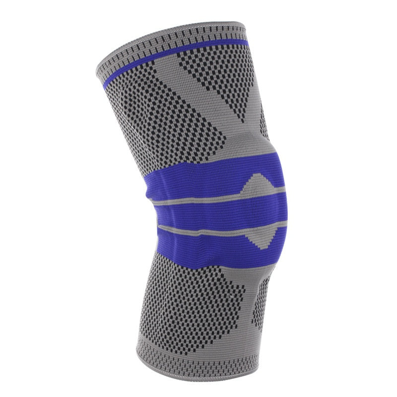 Silicone Spring Knitted Knee Pads Running Basketball Mountaineering