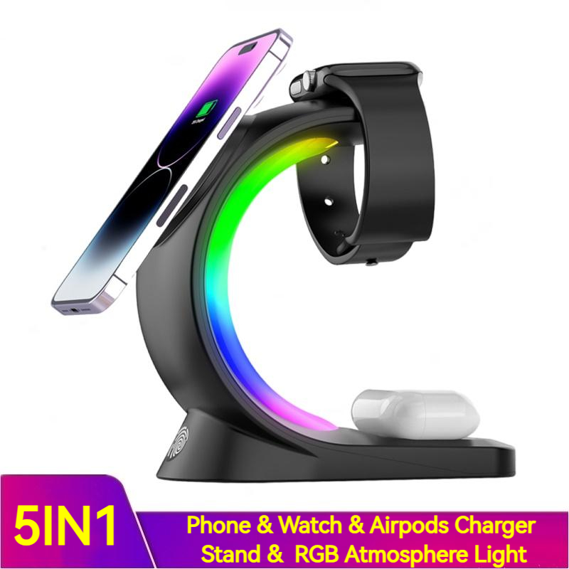 4-in-1-magnetic-wireless-charger-fast-charging-for-smart-phone-atmosphere-light-charging-station-for-airpods-pro-i-phone-watch