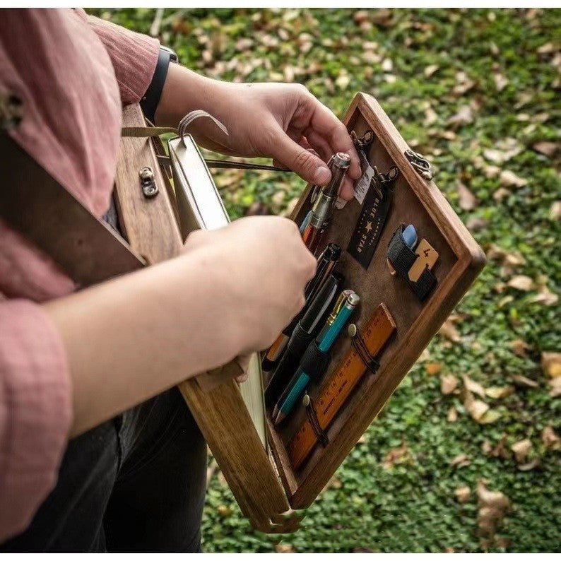 Men's Portable Leather Leisure Briefcase