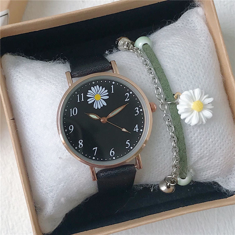 All-match Fashion Trendy Girls' Cute Quartz Watch Set