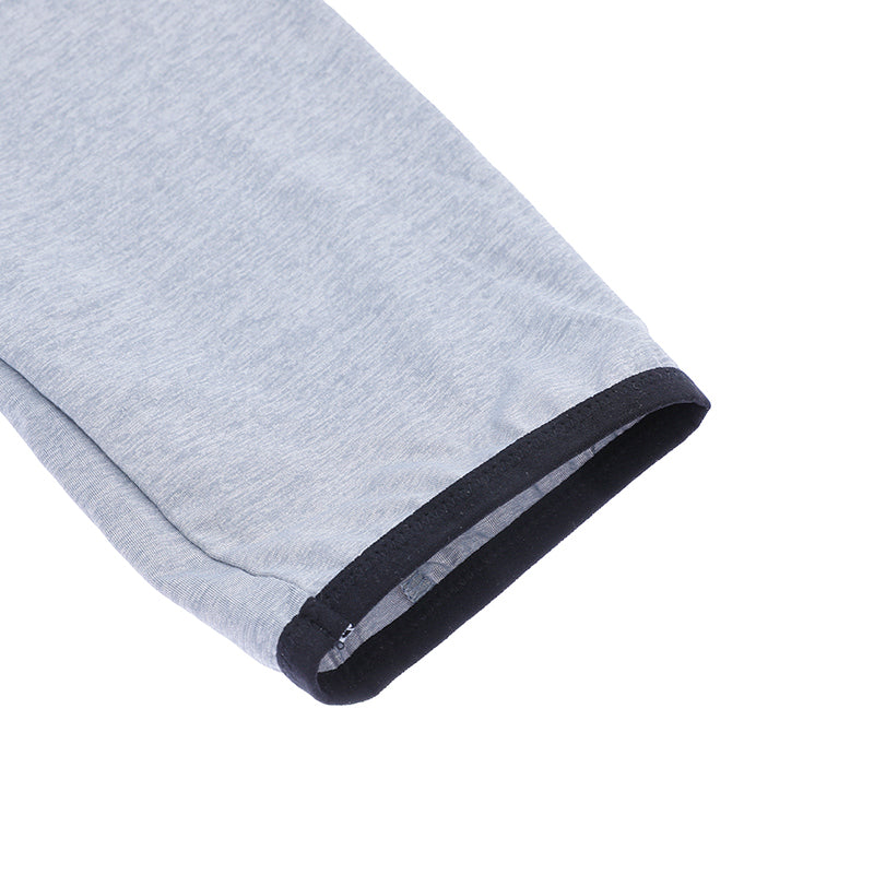 Grey Sport Hoodie Zip Long Sleeve