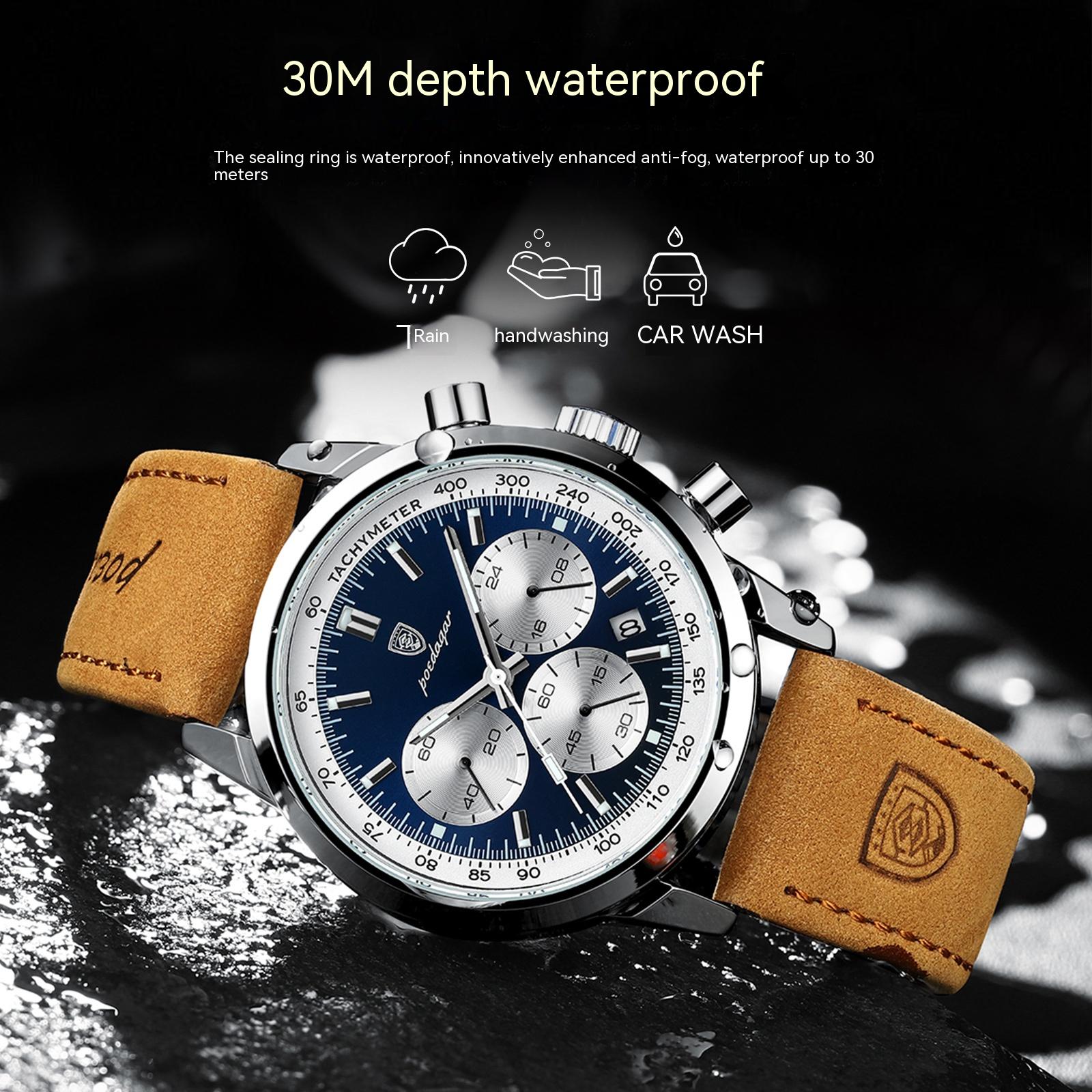 Men's Multifunctional Waterproof Luminous Watch