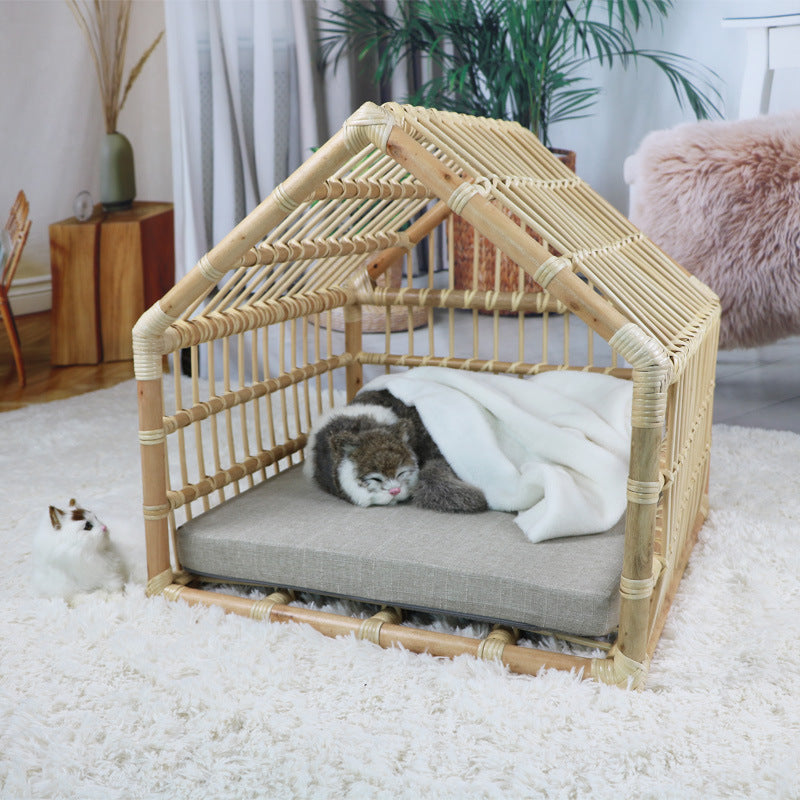 Rattan Cave For Cats And Small Dogs