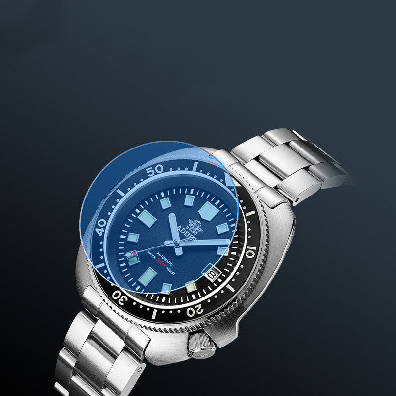 Diving Men's Classic Luminous Sapphire Steel Mechanical Watch