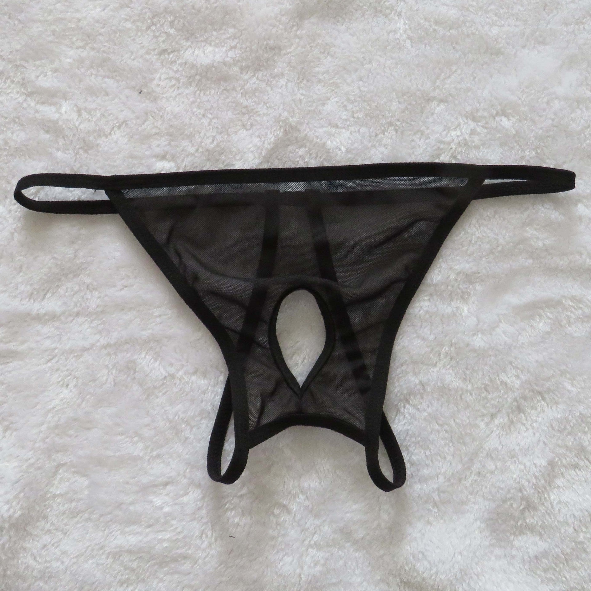 Men's Lingerie Open Crotch T-back