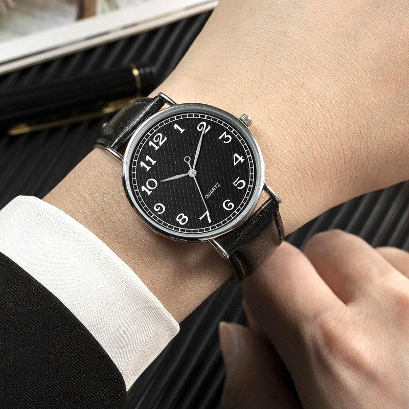 Men's Fashion Casual Thin Belt Quartz Watch