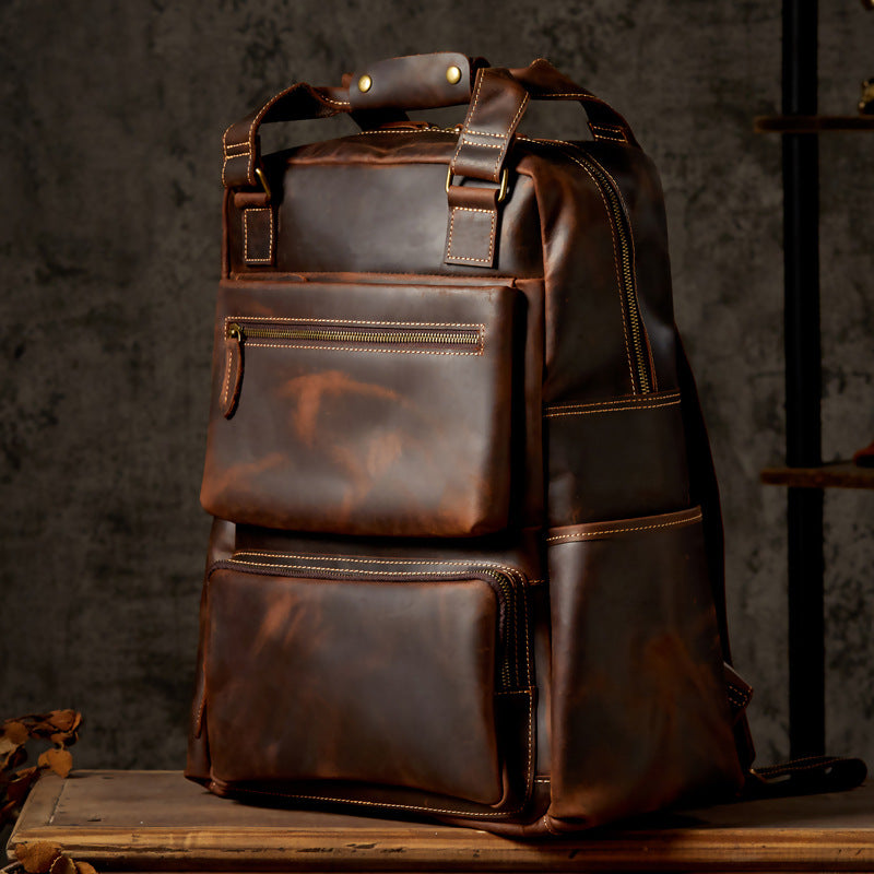 Men's Retro CrazyBackpack Horse Leather