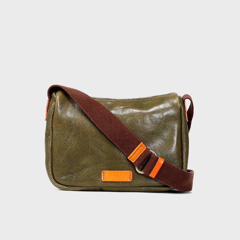 Cowhide Vintage Shoulder Messenger Bag