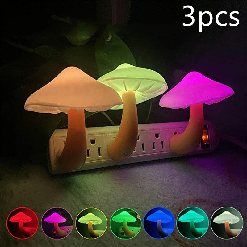 led-night-light-mushroom-wall-socket-lamp-eu-us-plug-warm-white-light-control-sensor-bedroom-light-home-decoration