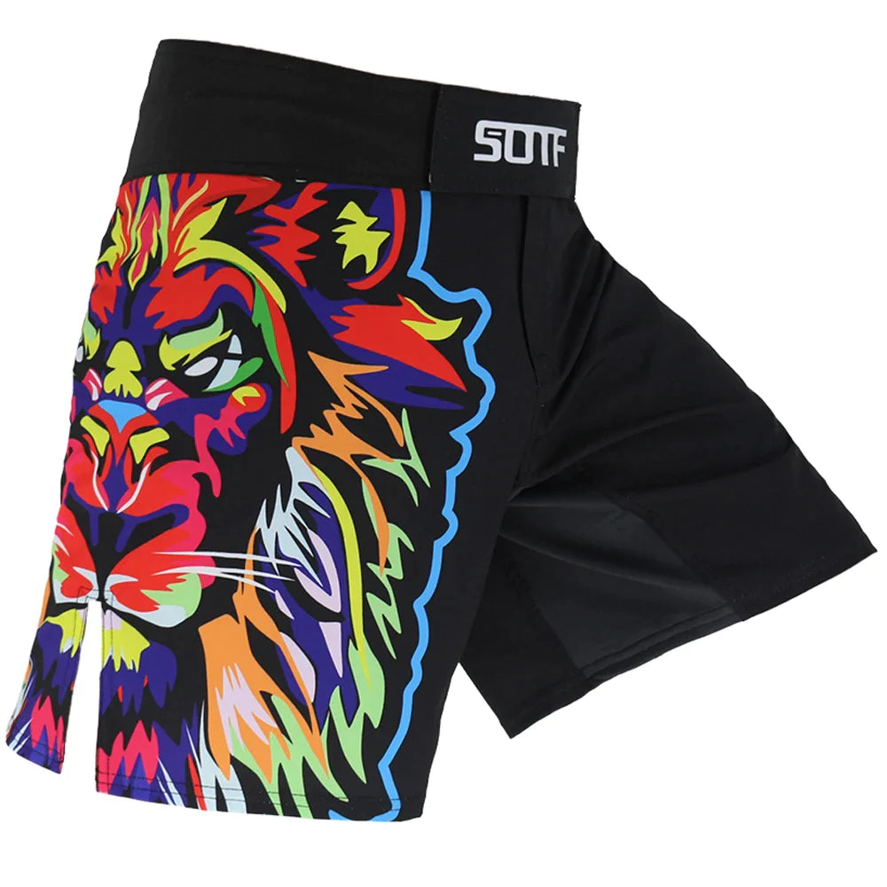 "Breathable, Loose-Fit MMA Boxing Shorts: Ideal for Sports, Fitness, and Running Fights"