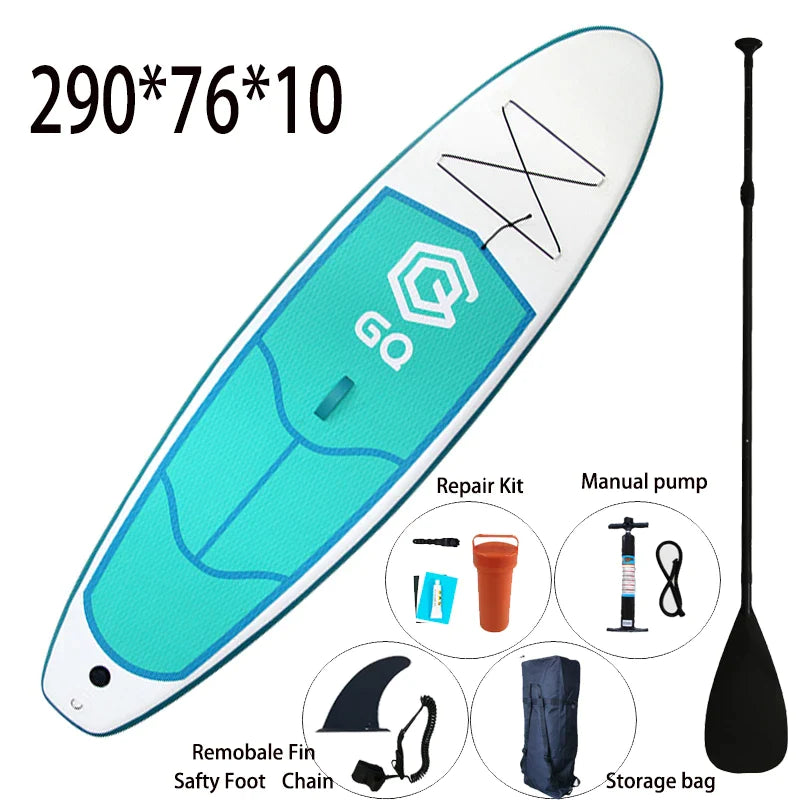 9.5ft Inflatable Paddle Board: Stand-Up SUP Surfboard with Dropshipping Option - Includes Bag