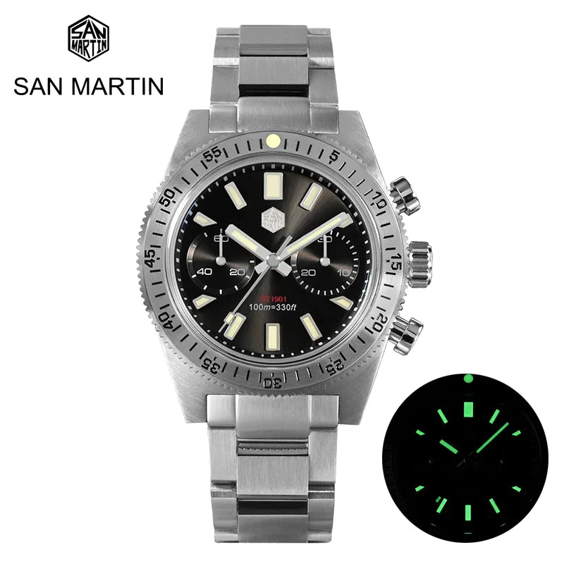 Diving Watch: San Martin 62MAS Chronograph - SN007G-JS