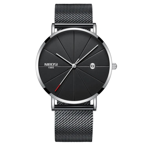 NIBOSI Men's Ultra Thin Quartz Watch - 2321